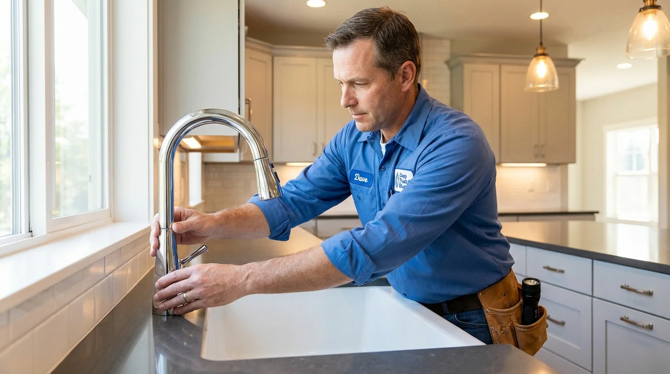 Kitchen faucet installation by Johns Plumbing LLC in Bolivar